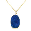 Natural Druzy Agate Quartz Stone Necklace