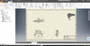 AutoCAD Inventor 3D drawing parts